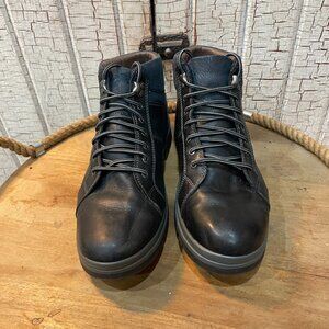 Johnston & Murphy XC4 Cahill Alpine Boots black oiled full-grain leather 9.5